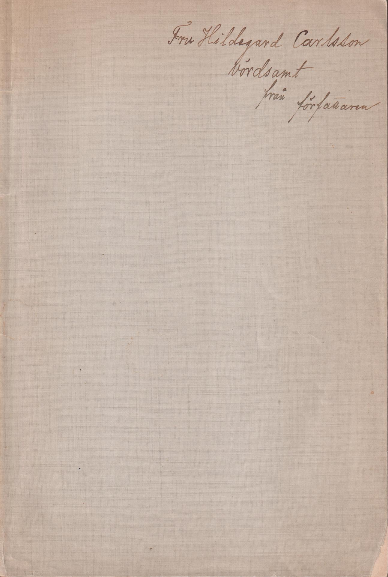 Från Kuggis och Lundagård. Hågkomster och intryck från 1870-1880-talen.