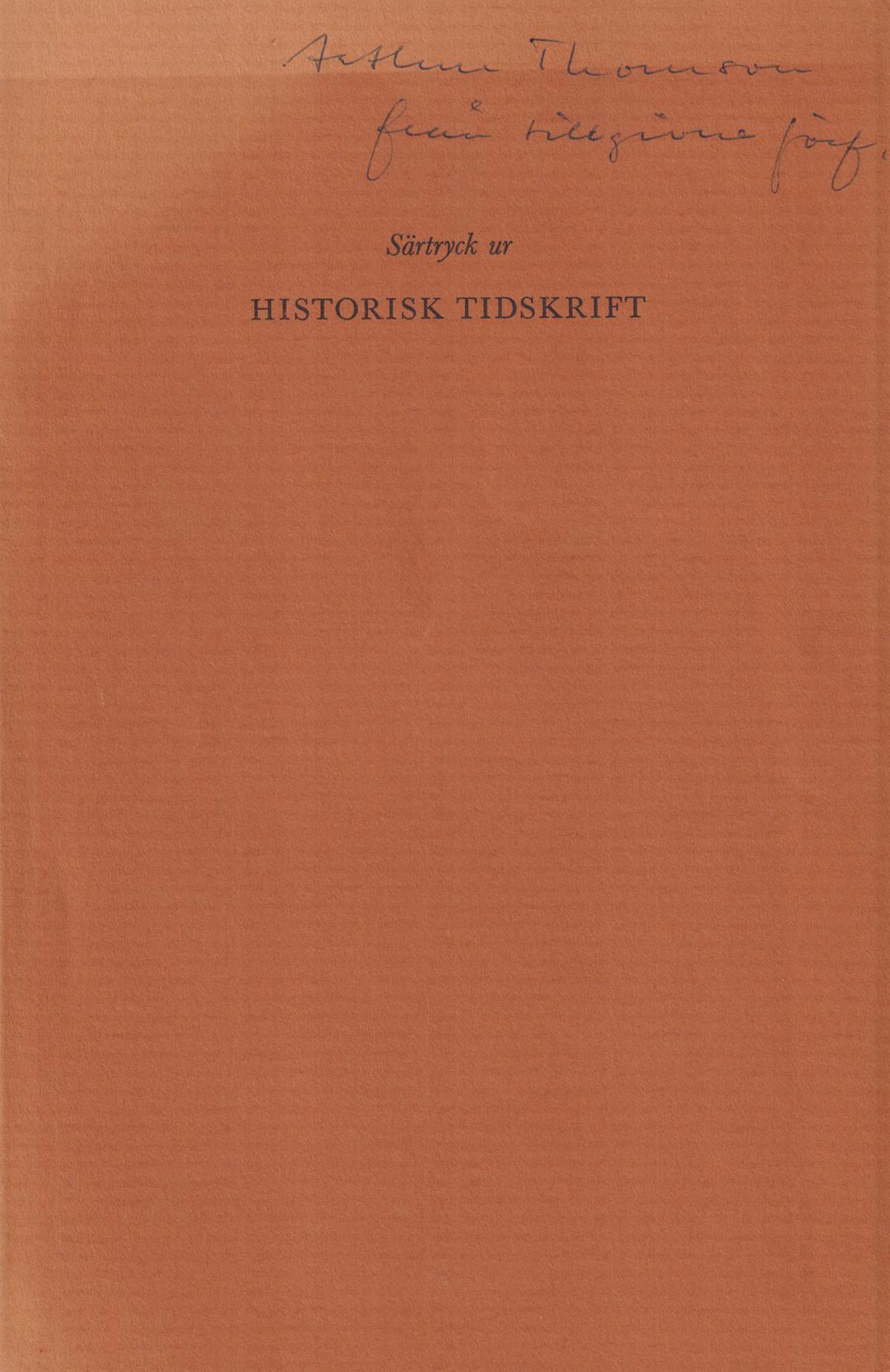 Om historiska levnadsteckningar. Direktörstal i Svenska akademien 20 december 1967 [= rubrik].
