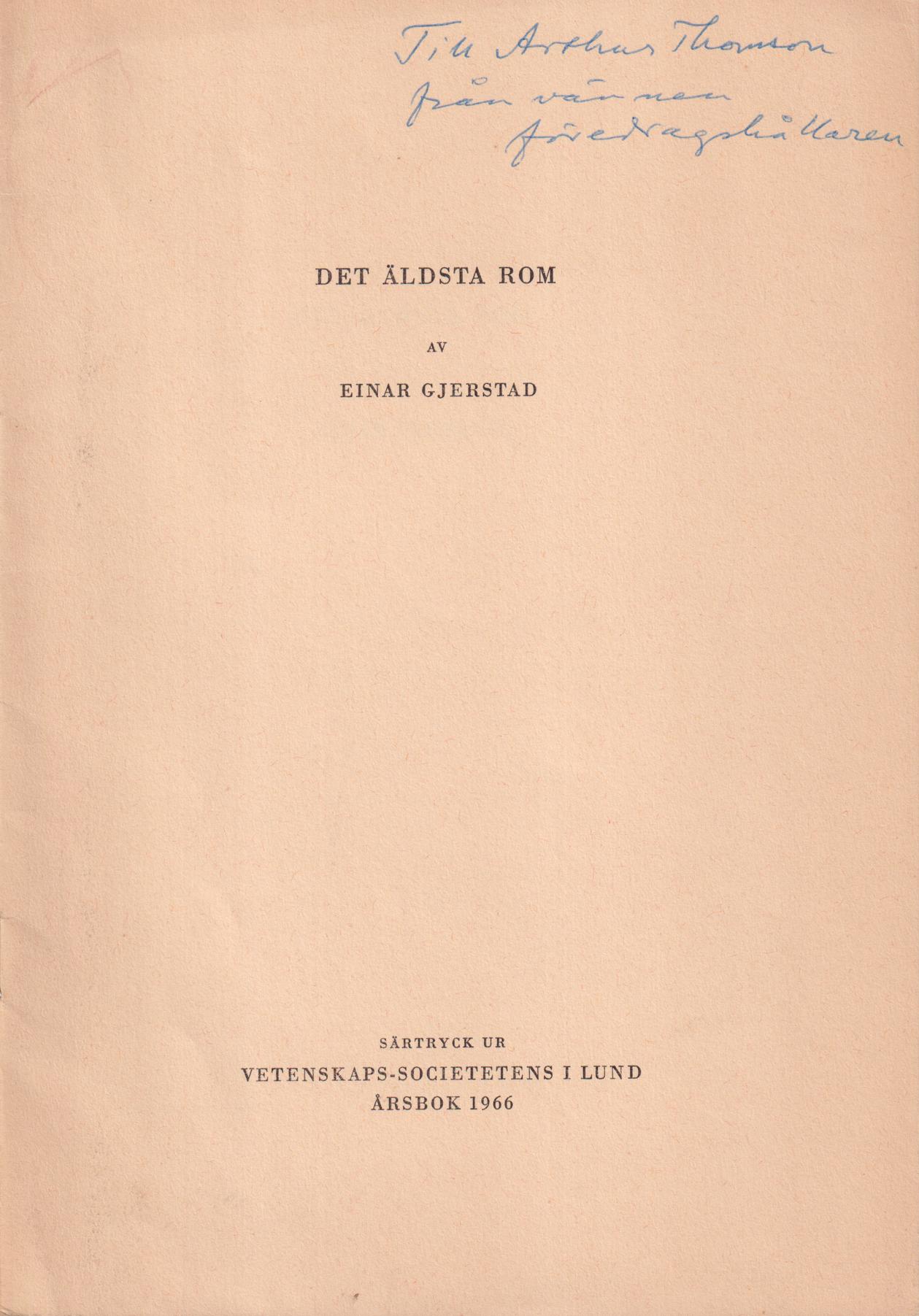Det äldsta Rom.