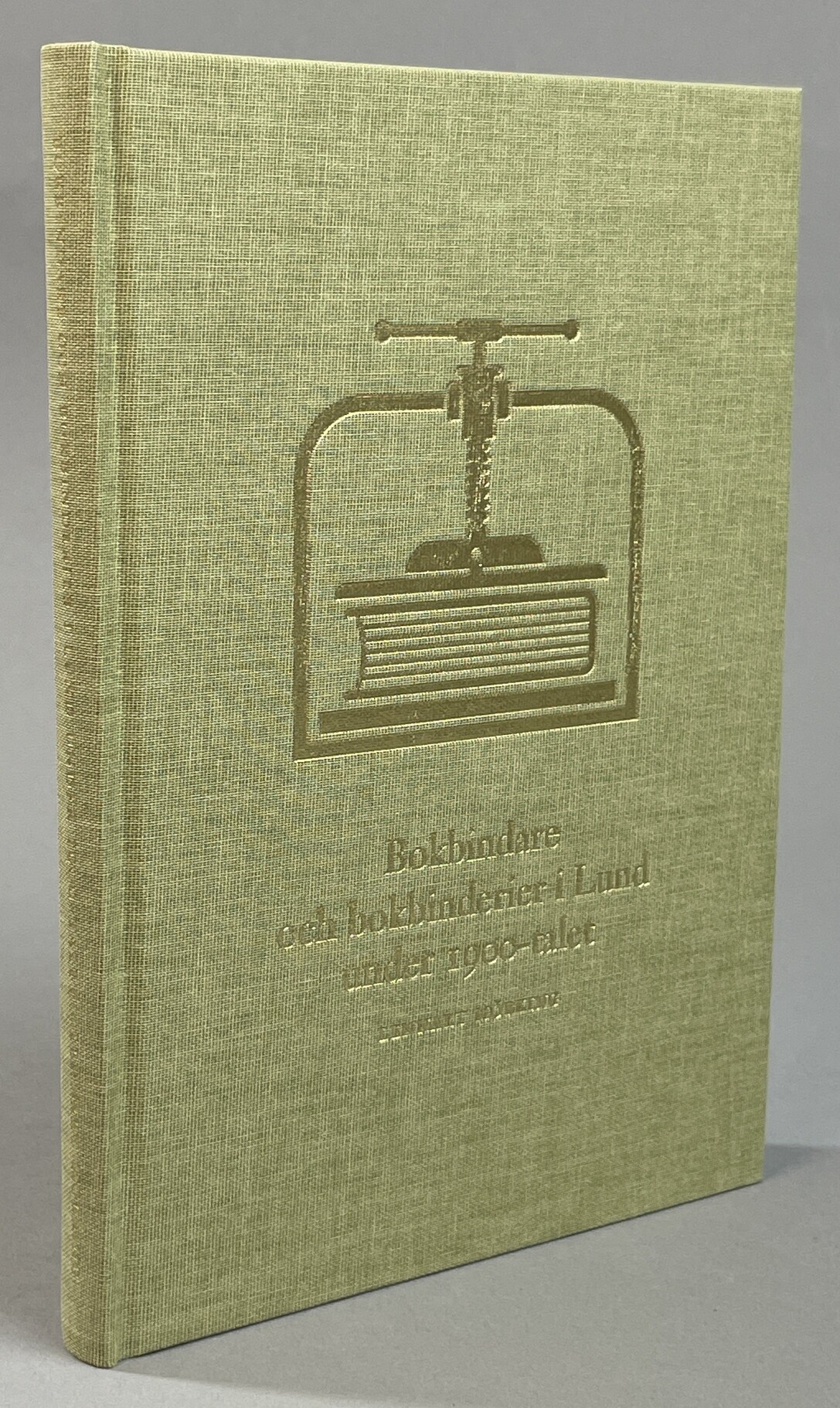 Bokbindare och bokbinderier i Lund under 1900-talet.
