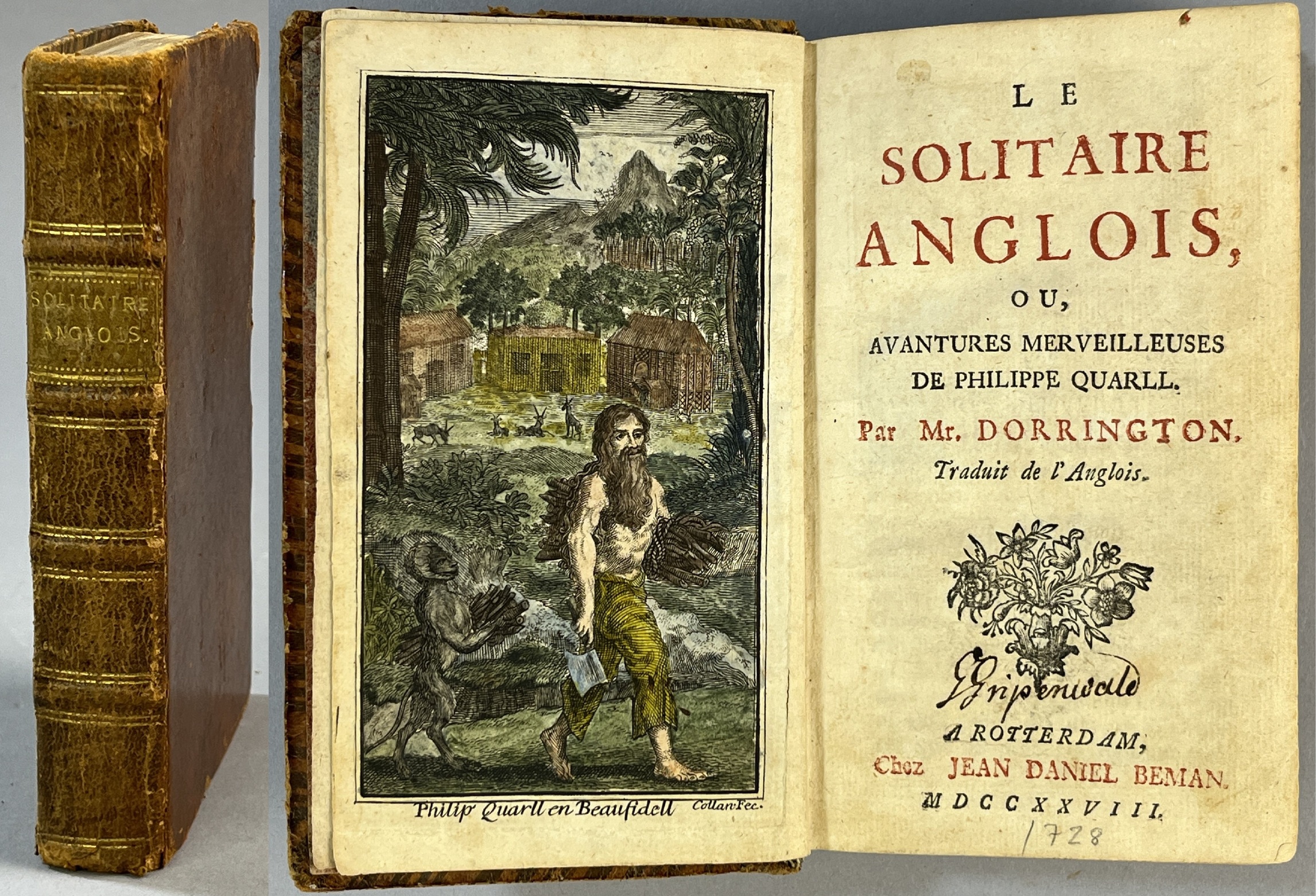 Le solitaire anglois, ou, avantures merveilleuses de Philippe Quarll. Par Mr. Dorrington. Traduit de l'Anglois.