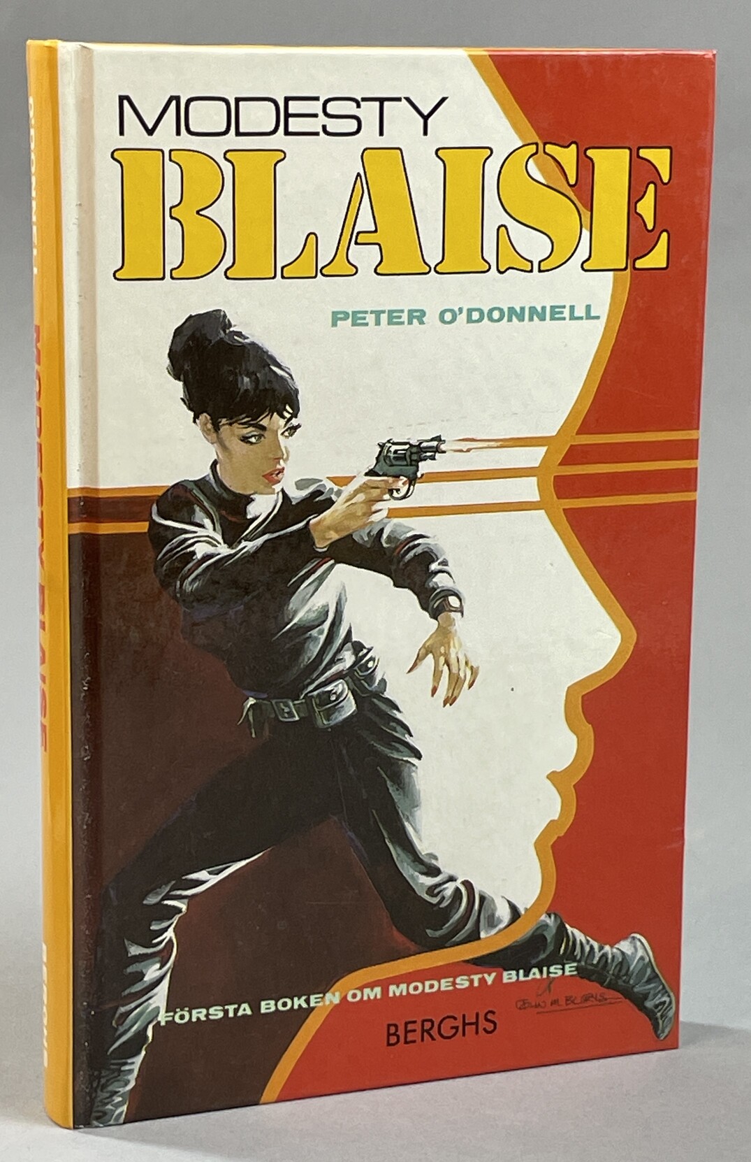 Modesty Blaise. [Första boken om Modesty Blaise]. Från engelskan av Gabriel Setterborg. [Utg. av] Berghs förlag AB.