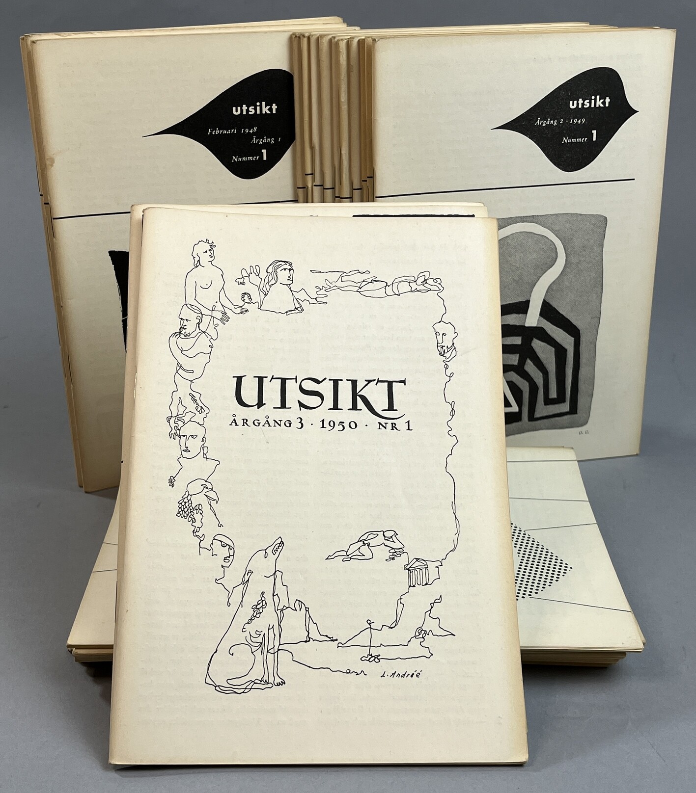 Utsikt. Årgång 1, 1948:1-9 [... 2, 1949:1-10; ... 3, 1950:1-10].