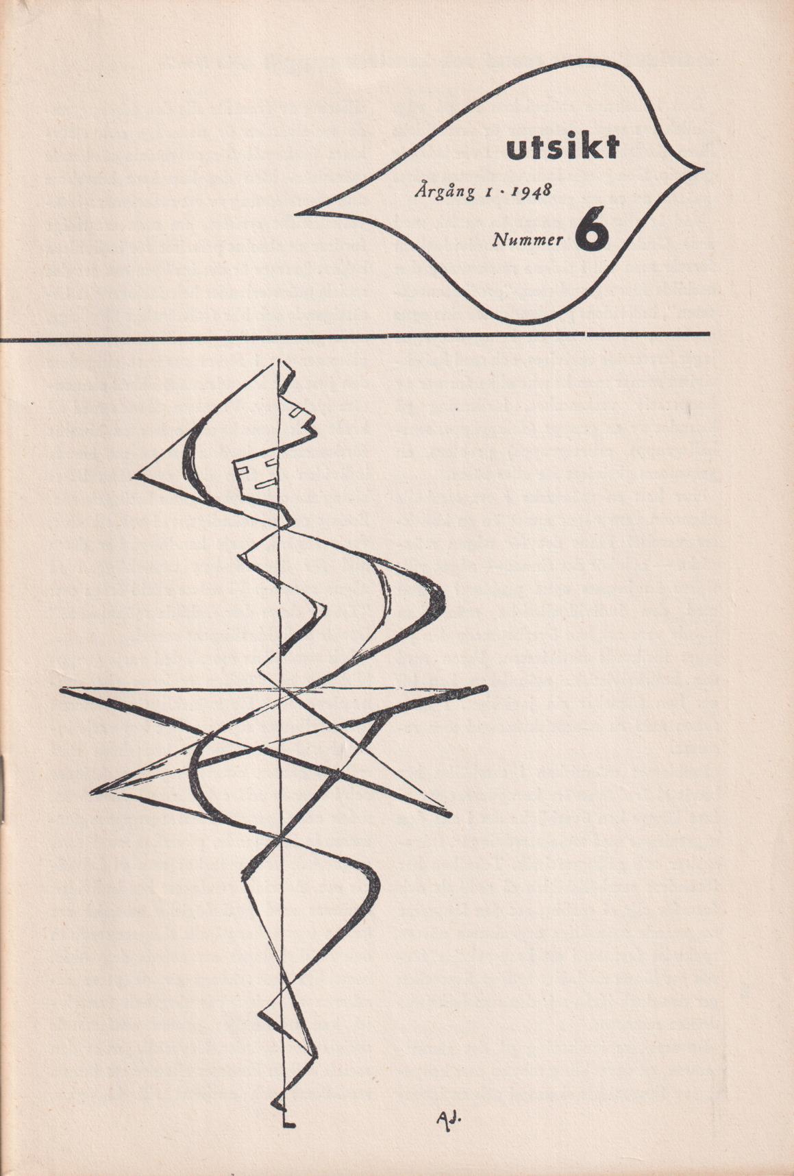 Utsikt. Årgång 1, 1948. Nummer 6.