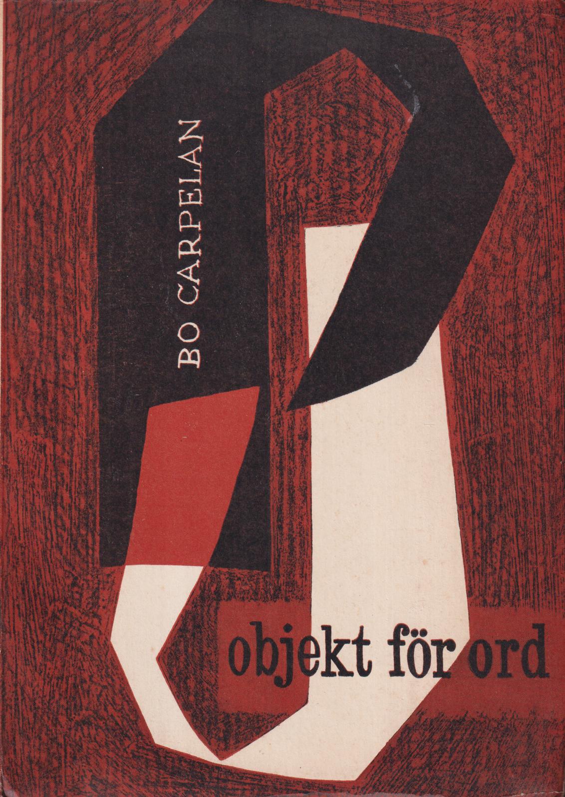 Objekt för ord. [Utg. av] Bonniers.
