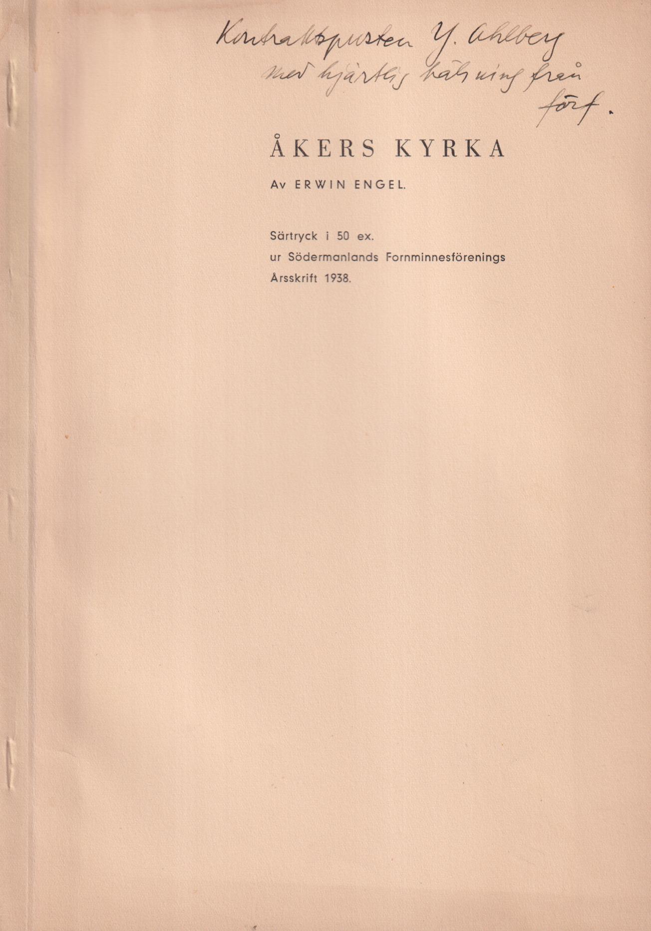 Åkers kyrka [= rubrik].