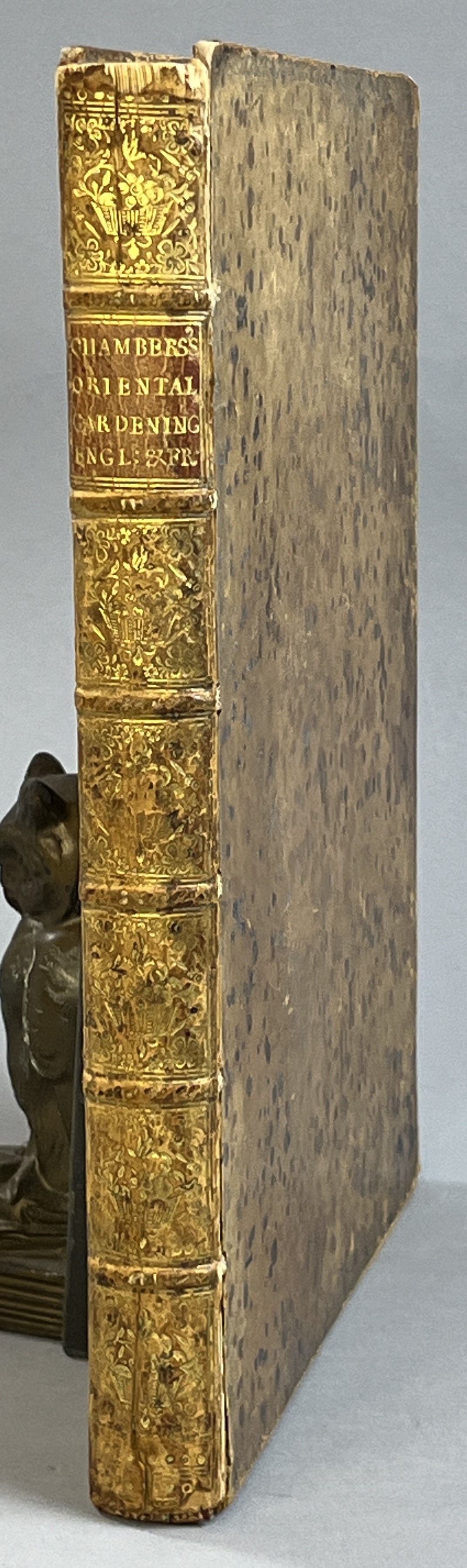 A Dissertation on Oriental Gardening. [bound with:] Dissertation sur le jardinage de l'Orient Par Mr. de Chambers, ... Ouvrage traduit de l'anglais, avec plusieurs additions fournies par l'auteur.