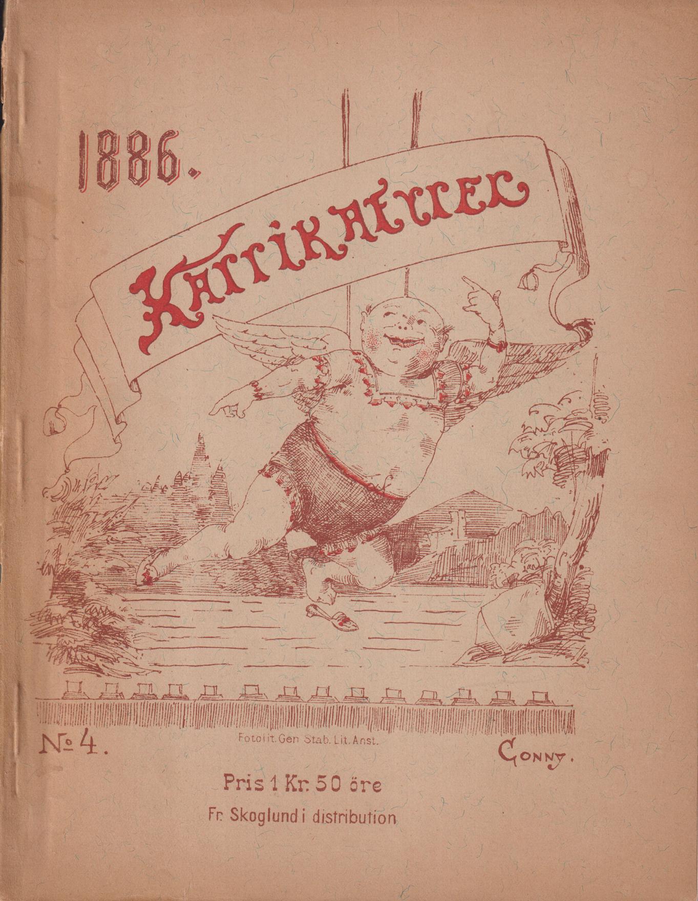 Karrikatyrer 1886 af Conny. No 4.