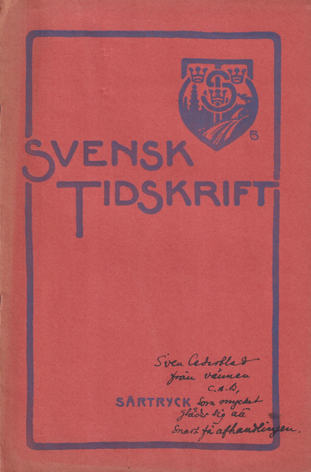 Litteratur. Japan och två svenska Japanfarare [= rubrik].