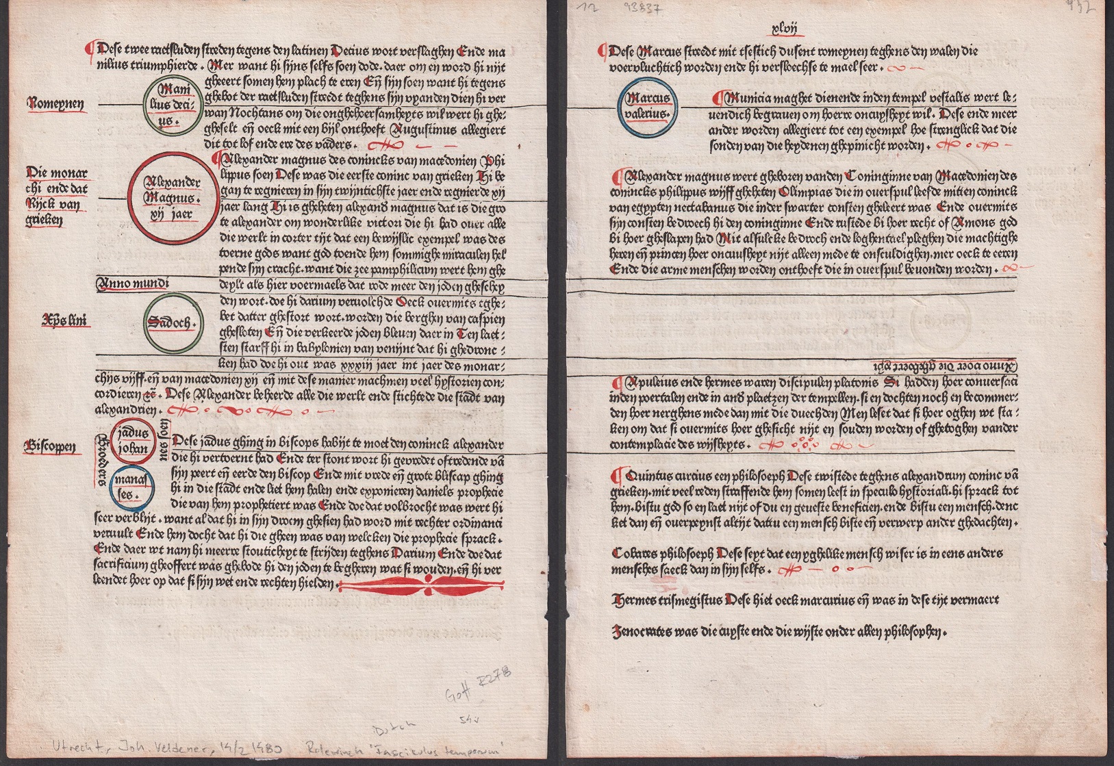 Fasciculus temporum [Dutch] Dat boek dat men hiet Fasciculus temporum. With additions.