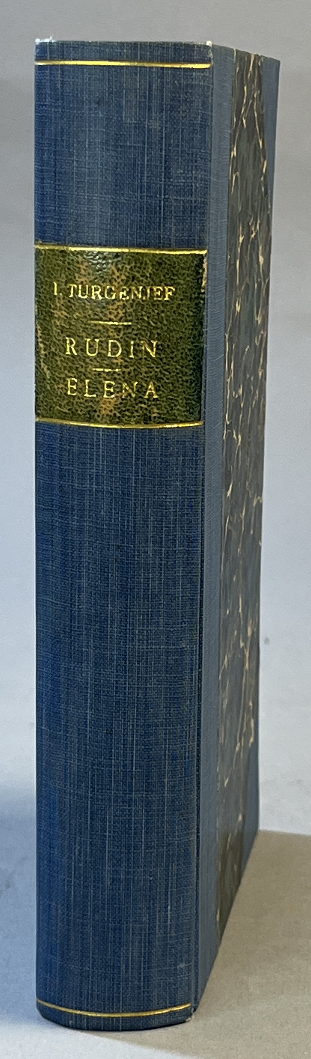 Rudin. Novell. [bunden med:] Elena. Novell. Från ryskan öfversatt af -K- [Herman N. Almkvist]. [Utg. av] P.A. Norstedt & Söners förlag.