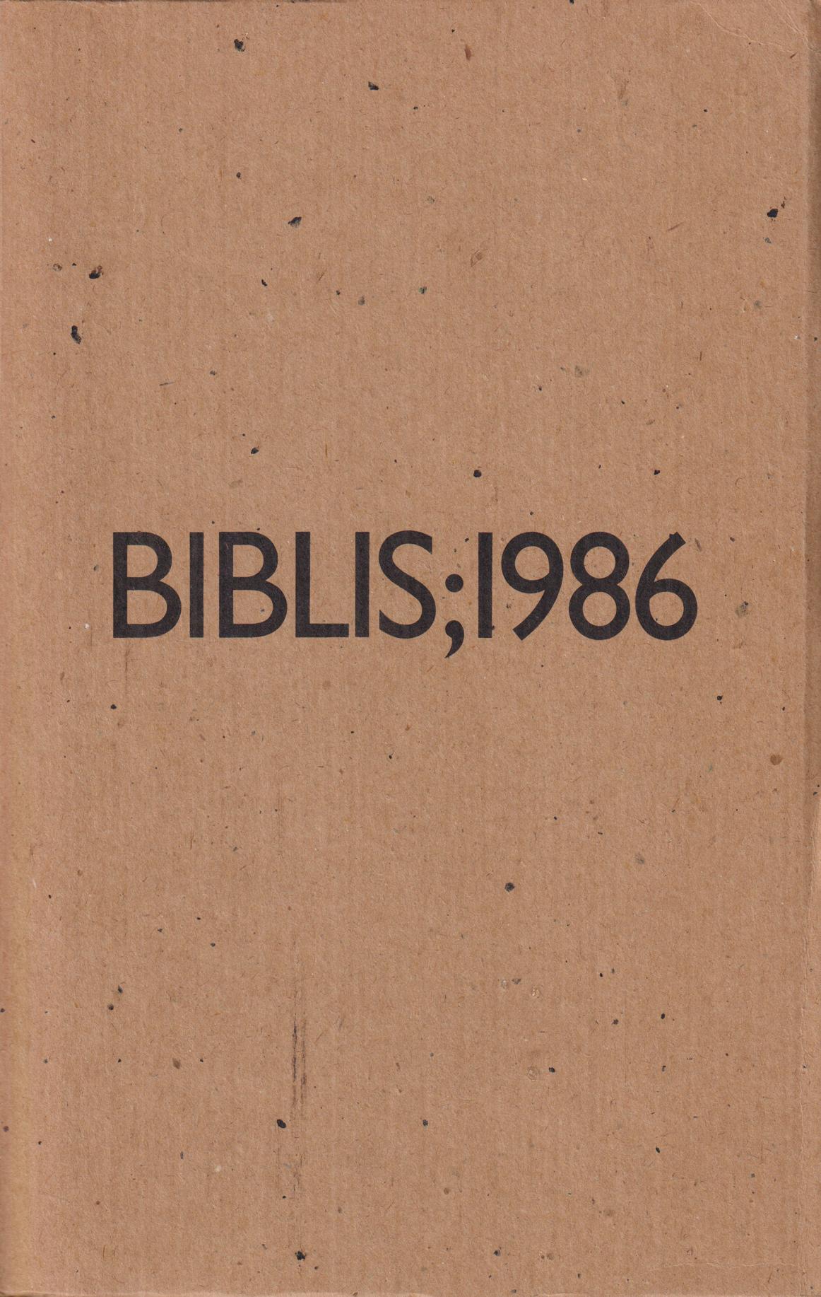 Biblis. Årsbok 1986. [Utg. av] Föreningen för Bokhantverk.