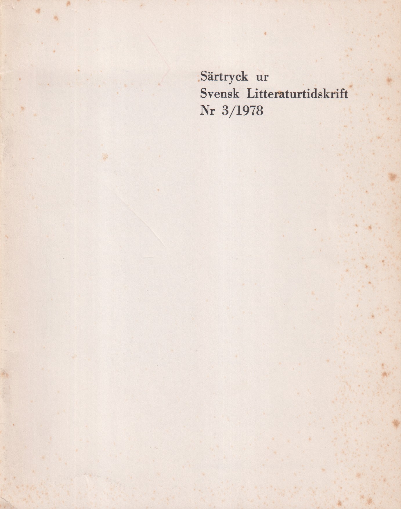 Den svenske Anacreon. Historien om en av Bellmans författarroller [= rubrik].