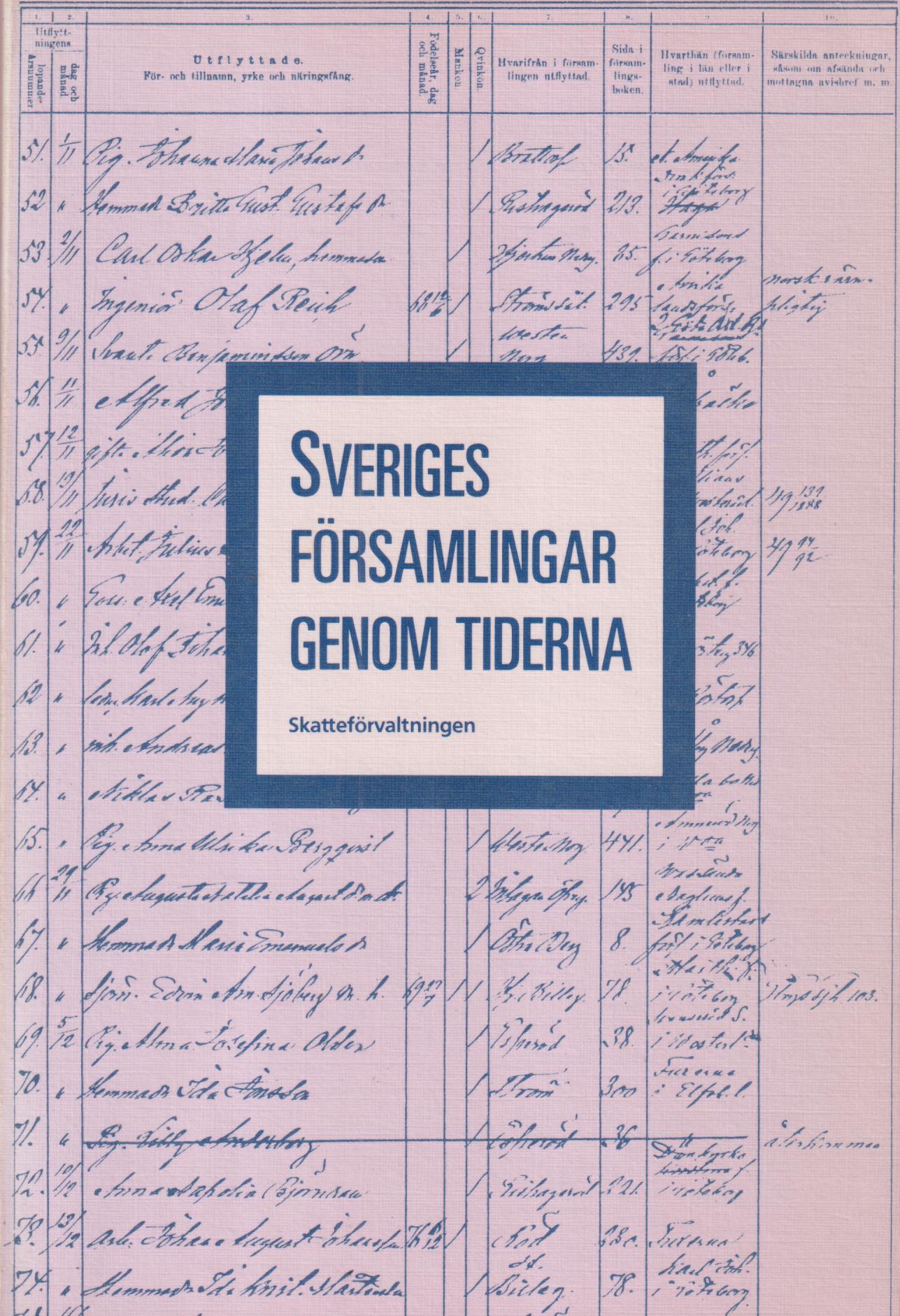 Sveriges församlingar genom tiderna. [Utg. av] Skatteförvaltningen, Riksskatteverket.