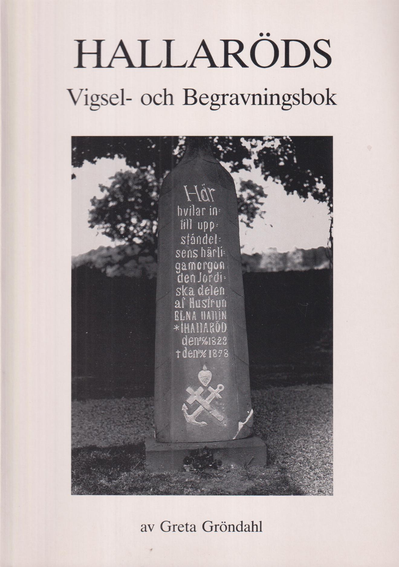 Hallaröds vigsel- och begravningsbok.