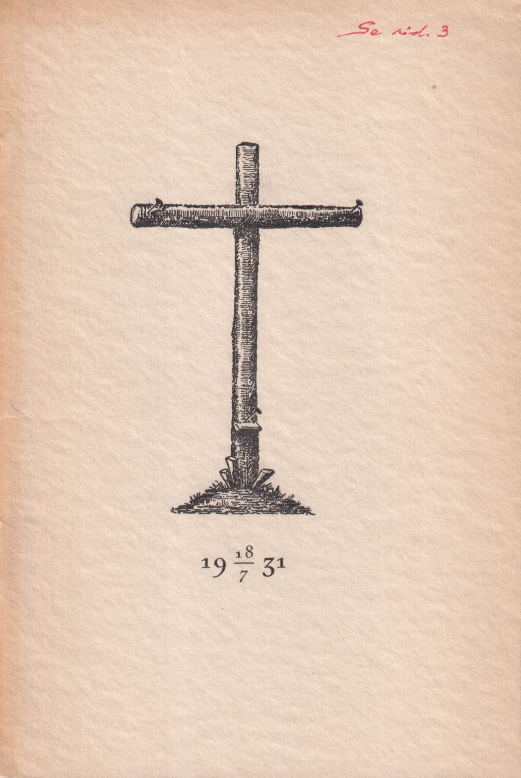 Ärkebiskop Nathan Söderbloms jordfästning den 18 juli 1931 [= rubrik].