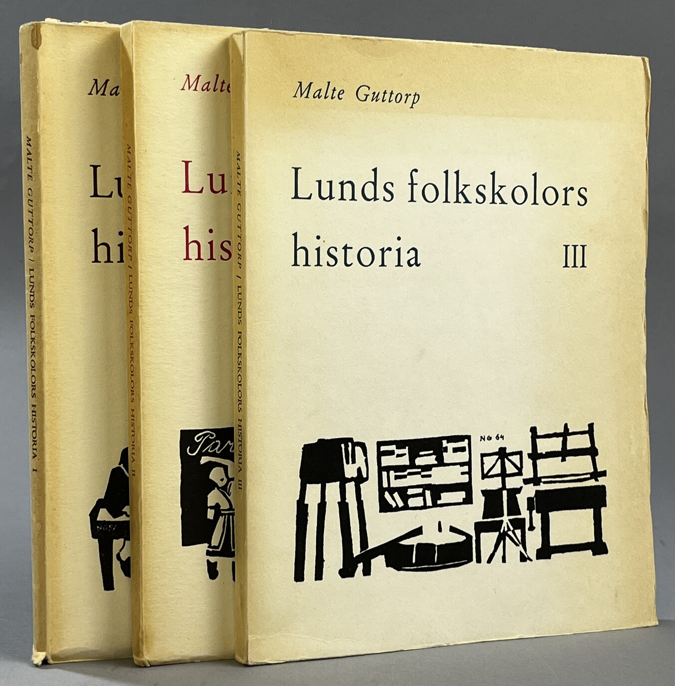 Ur Lunds folkskolors historia. Vad gamla skrifter och tryck förtäljer. I. Växelundervisningsskolan. Allmänna barnskolan. Skolmästarseminariet. Söndagsskolan. [... II. Från fattigskolan till Lerbäckskolan. Skolråd och inspektion; ... III. Undervisning och socialpedagogik]. [Utg. av] Föreningen Det Gamla Lund.