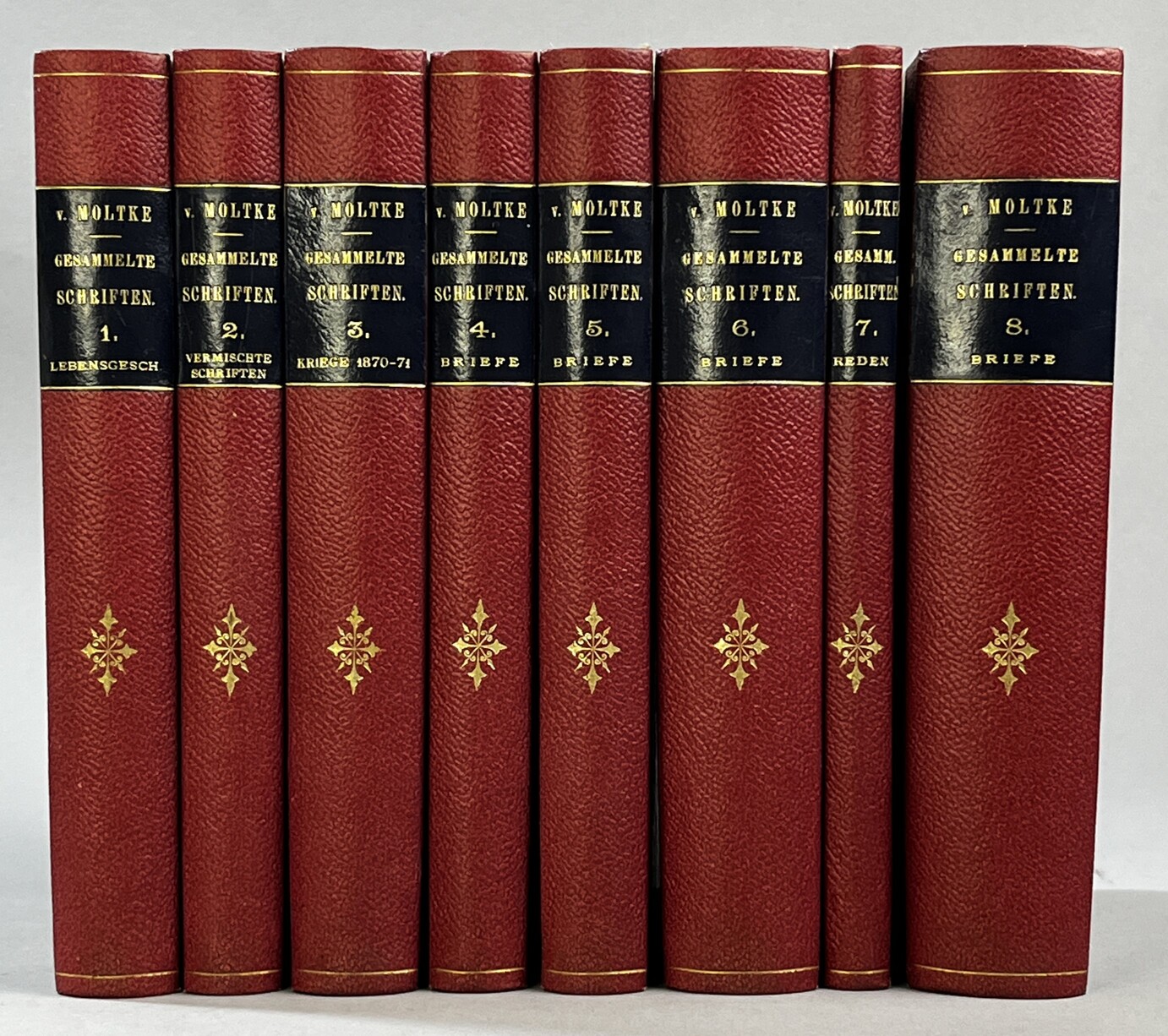 Gesammelte Schriften und Denkwürdigkeiten des General-Feldmarschalls Grafen Helmuth von Moltke. I-VIII.