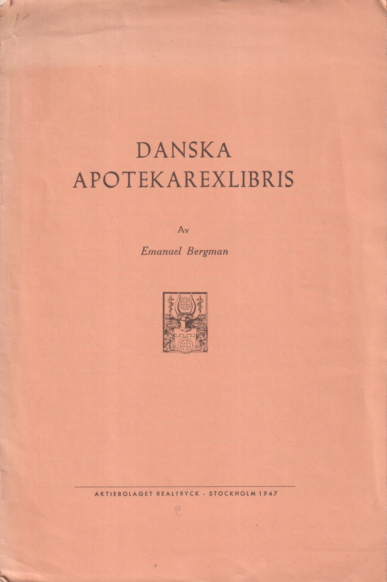 Danska apotekarexlibris [= rubrik].
