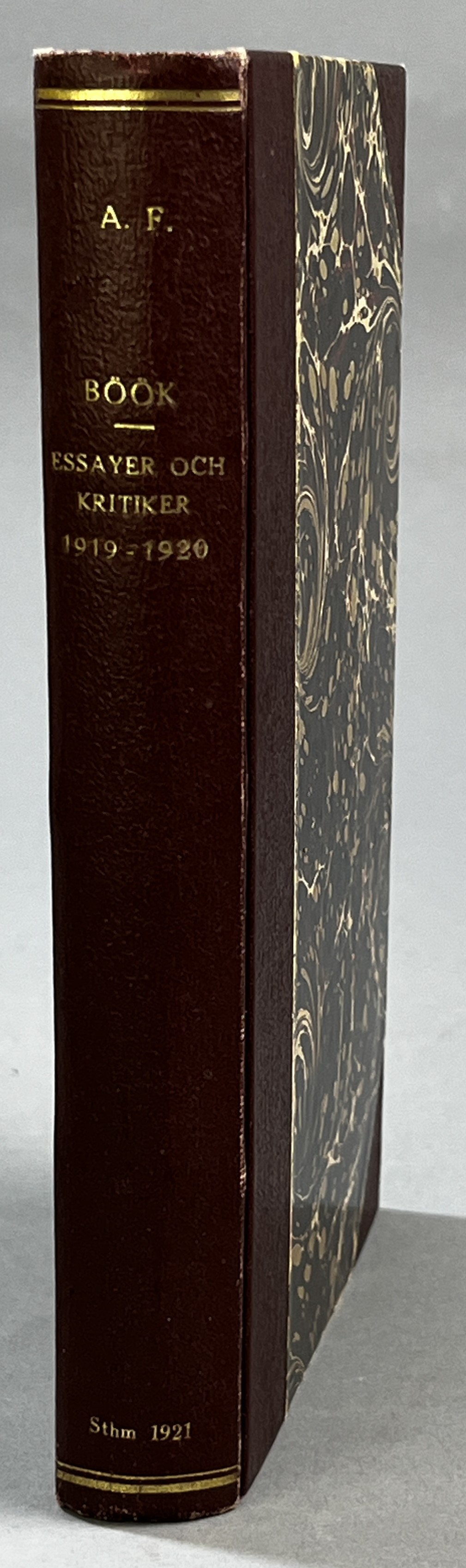 Essayer och kritiker 1919-1920. [Utg. av] P.A. Norstedt & Söners förlag.