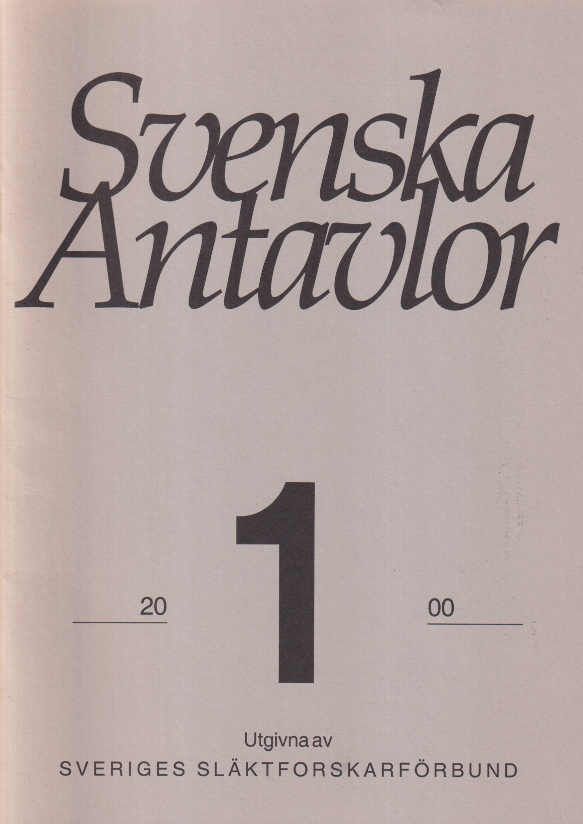 Svenska antavlor. Band V. Utgivna av Sveriges Släktforskarförbund. Redaktör: Henrik Mosén (Hft 1-7), Kent Andersson (Hft 8); Kent Andersson & Carl Szabad (Hft 9); & Carl Szabad (Hft 10).