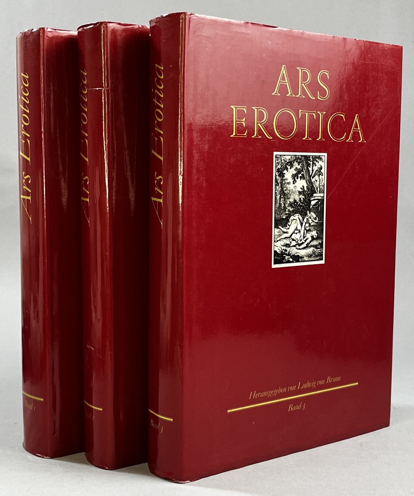 Ars erotica. I-III. Die erotische Buchillustration im Frankreich des 18. Jahrhunderts. Herausgegeben und mit bibliographischen Notizen versehen von Ludwig von Brunn. Mit einem Essay von Golo Jacobsen.