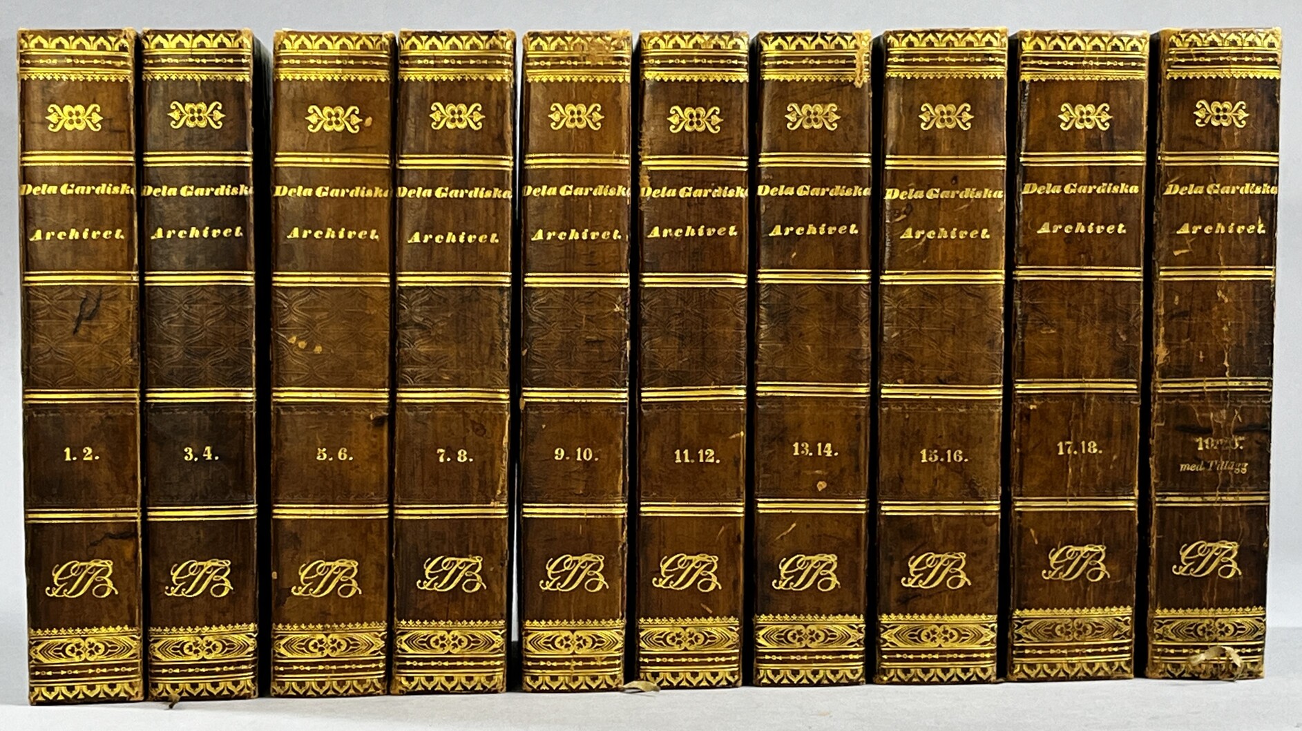 DelaGardiska archivet, eller Handlingar ur Grefl. DelaGardiska Bibliotheket på Löberöd. I-XX. Utgifven af P. Wieselgren.