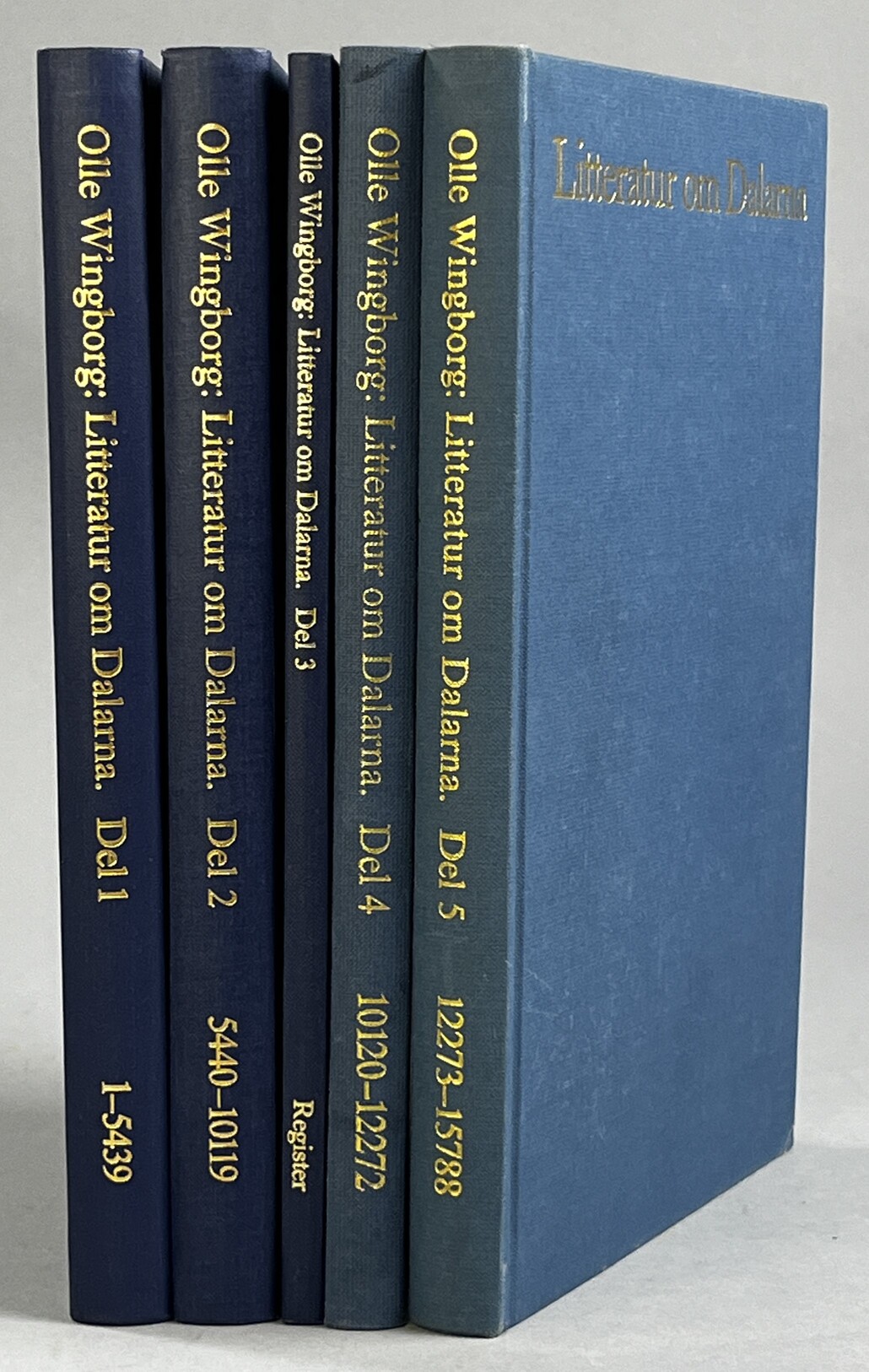 Litteratur om Dalarna. 1-5. [Utg. av] Dalarnas biblioteksförbund.
