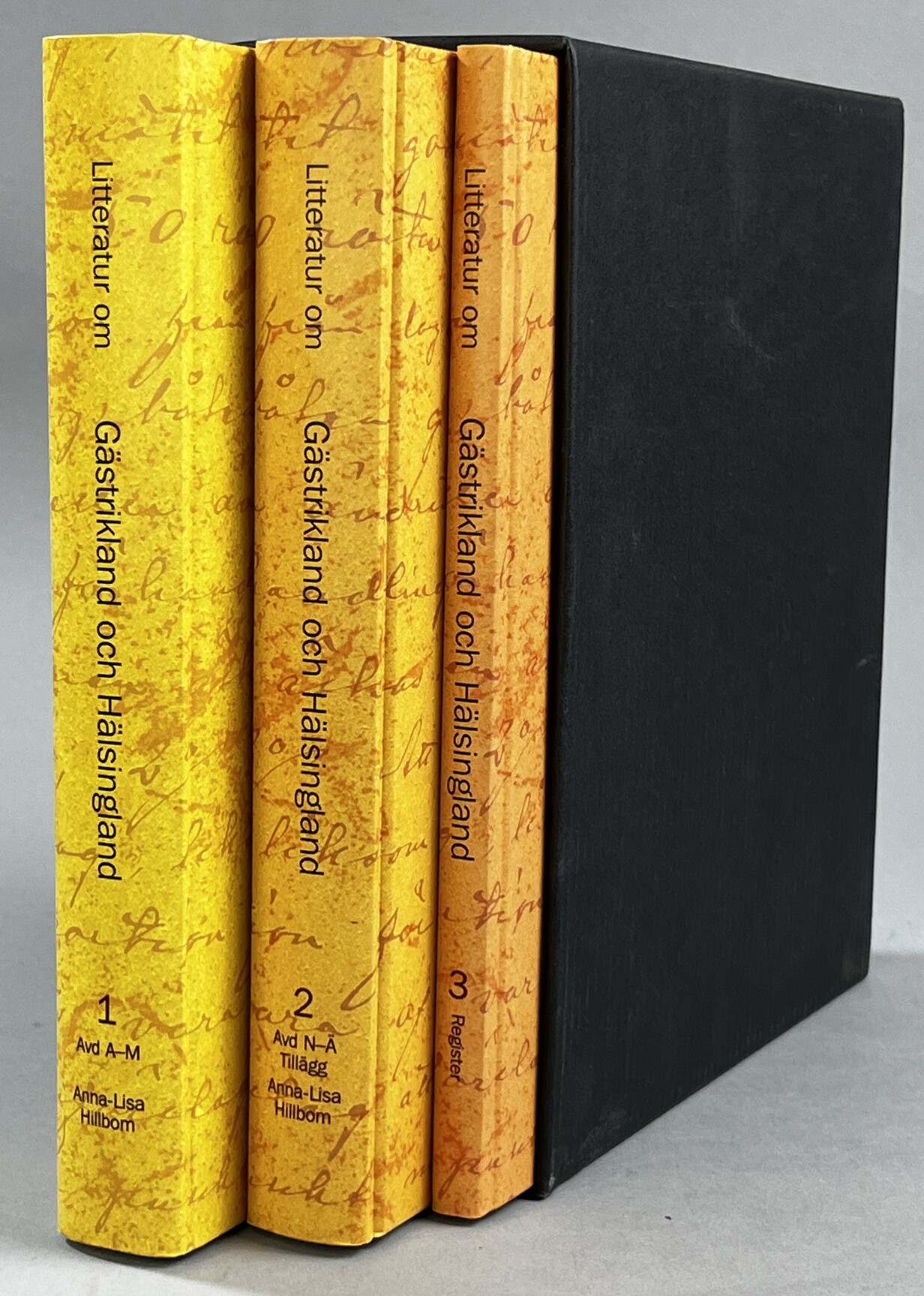 Litteratur om Gästrikland och Hälsingland. Band 1. A-M. [... Band 2. N-Ä. Tillägg; ... Band 3. Register]. [Utg. av] Länsmuseet Gävleborg.