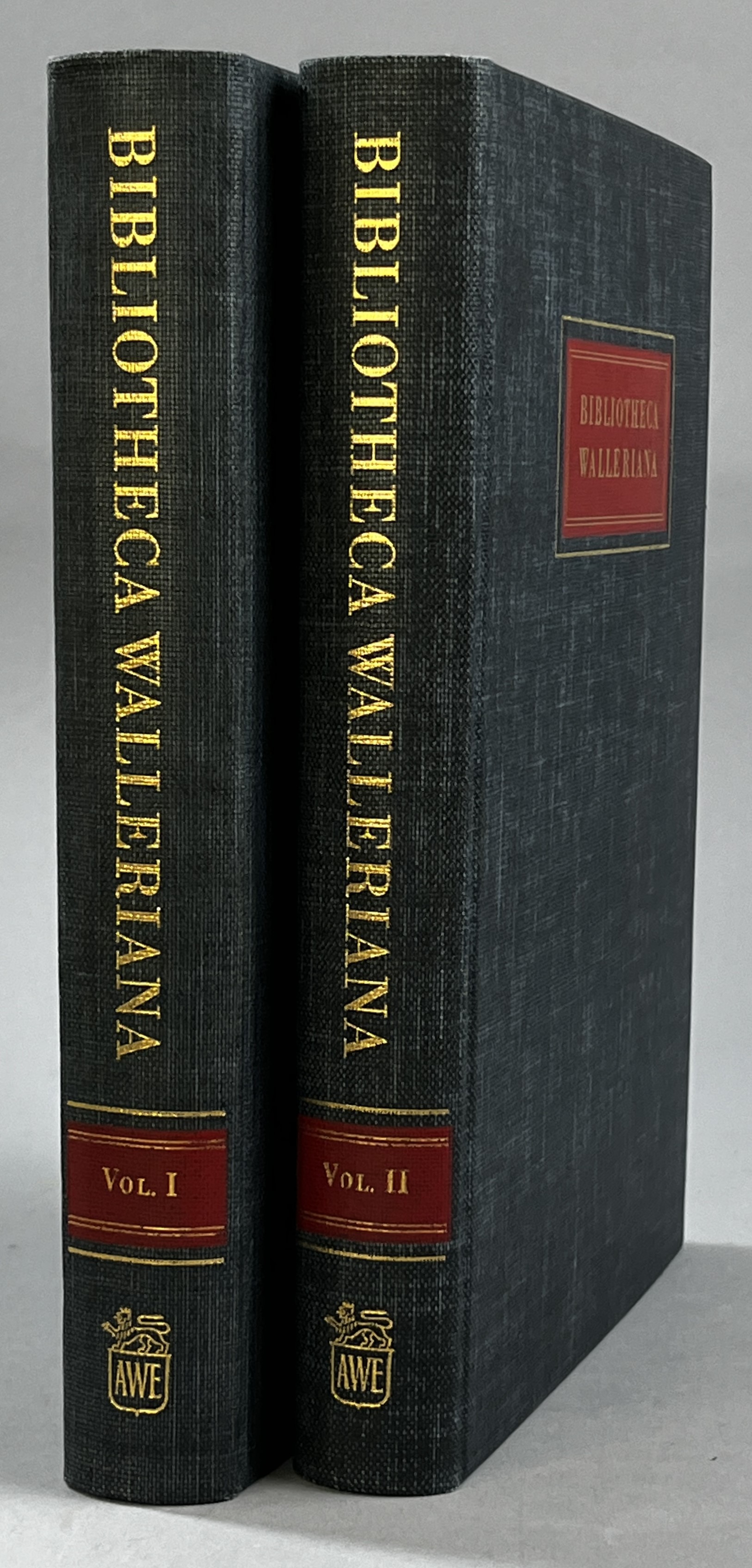 Bibliotheca Walleriana. The books illustrating the history of medicine and science. Collected by dr Erik Waller and bequeathed to the library of the royal university of Uppsala. A catalogue compiled by Hans Sallander. Volume I. [... Volume II].