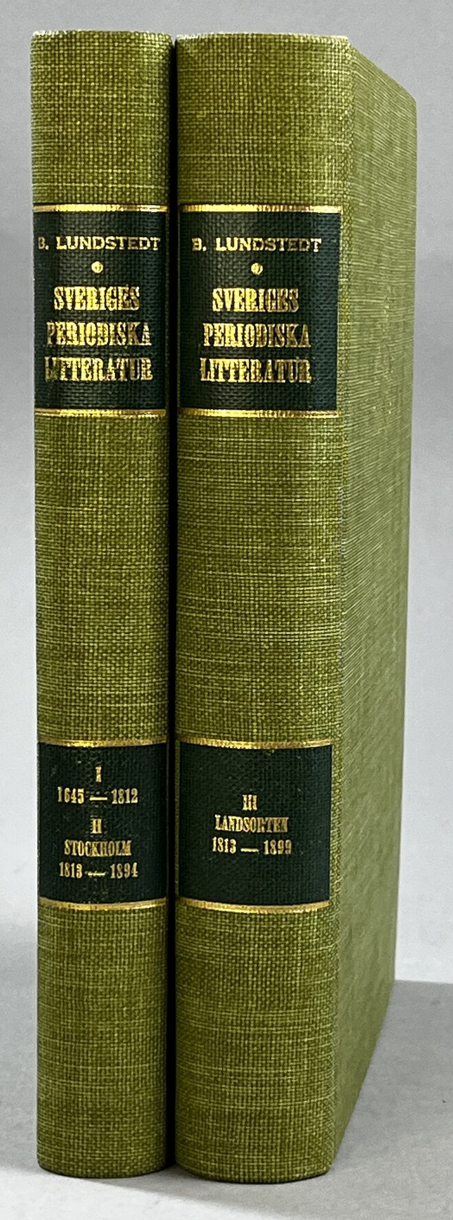 Sveriges periodiska litteratur 1645-1899. Bibliografi. [Utg. av] Bokförlaget Rediviva.