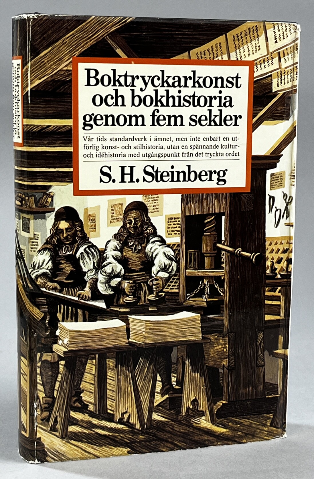 Boktryckarkonst och bokhistoria genom fem sekler. Fackgranskad och kompletterad av Åke Hallberg. [Utg. av] Bokförlaget Spektra AB.