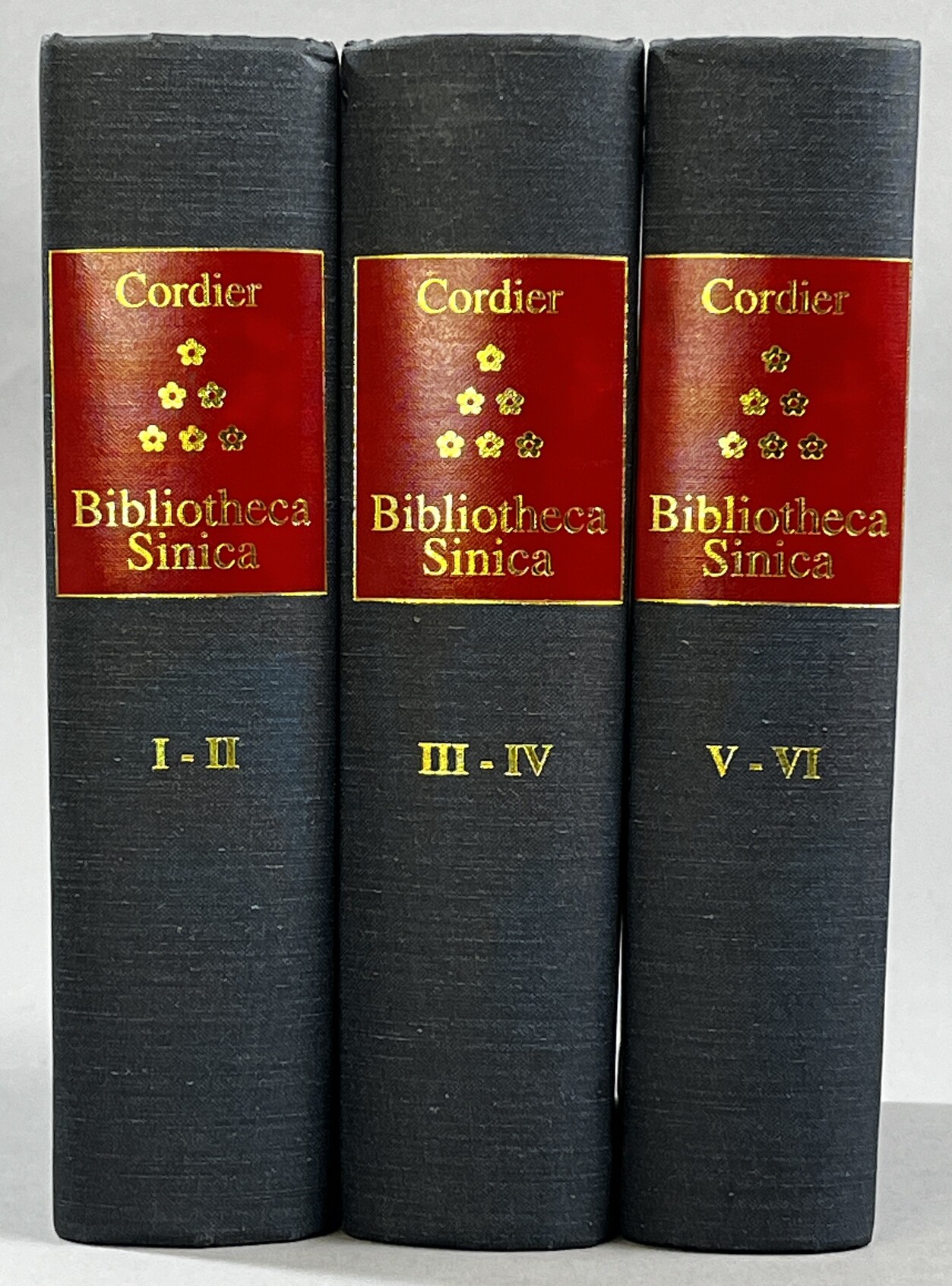Bibliotheca Sinica. Dictionnaire bibliographique des ouvrages relatifs à l'empire chinois par Henri Cordier. Deuxiéme éditions, revue, corrigee et considérablement augementée. Volume I-VI.
