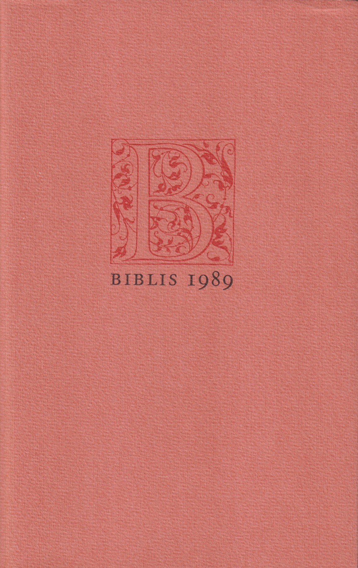 Biblis. Årsbok 1989. [Utg. av] Föreningen för Bokhantverk.