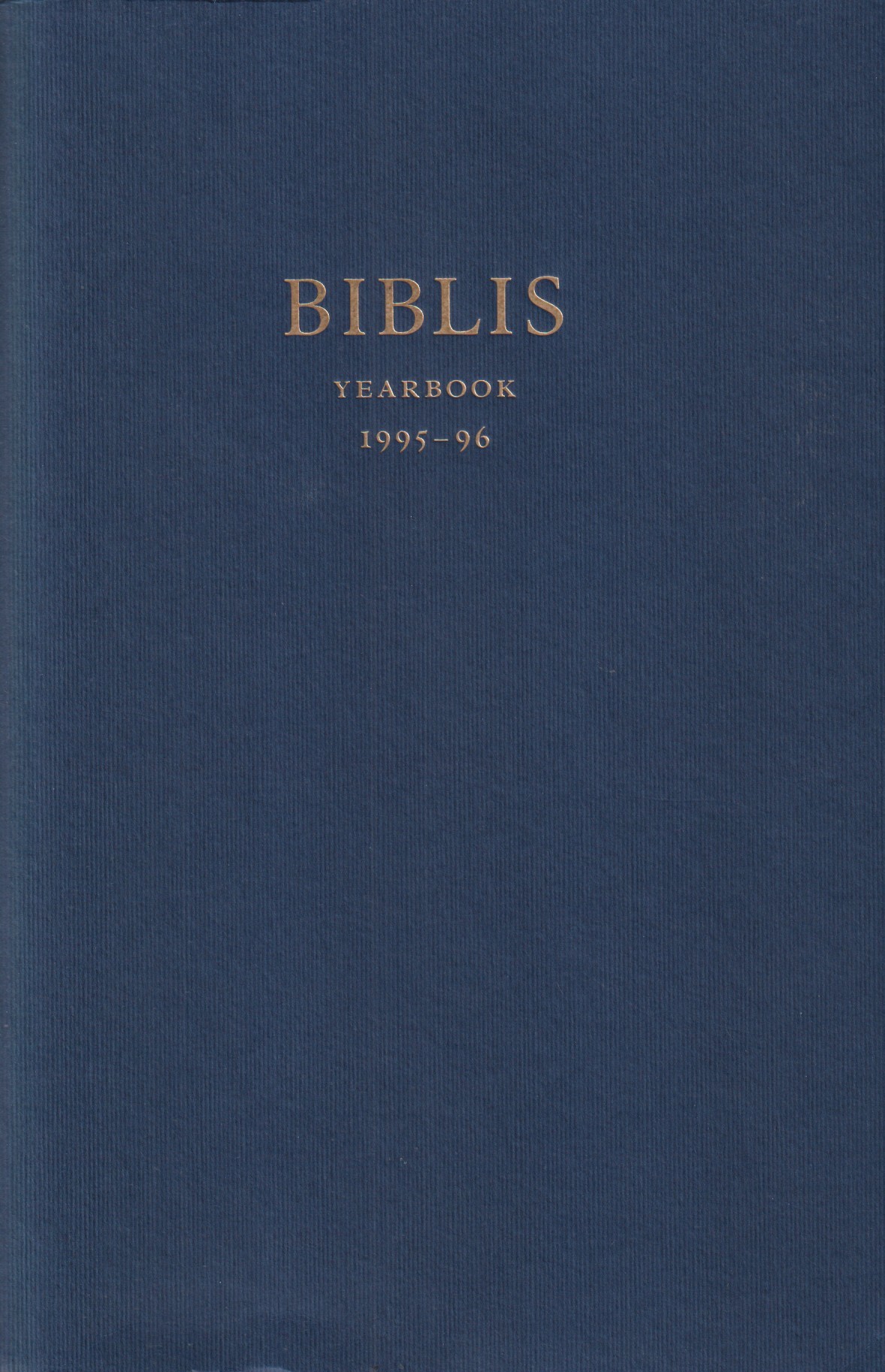 Biblis. [Yearbook 1995-96]. The Georg Svensson Lectures 1993, 1994 & 1995. [Utg. av] Föreningen för Bokhantverk.