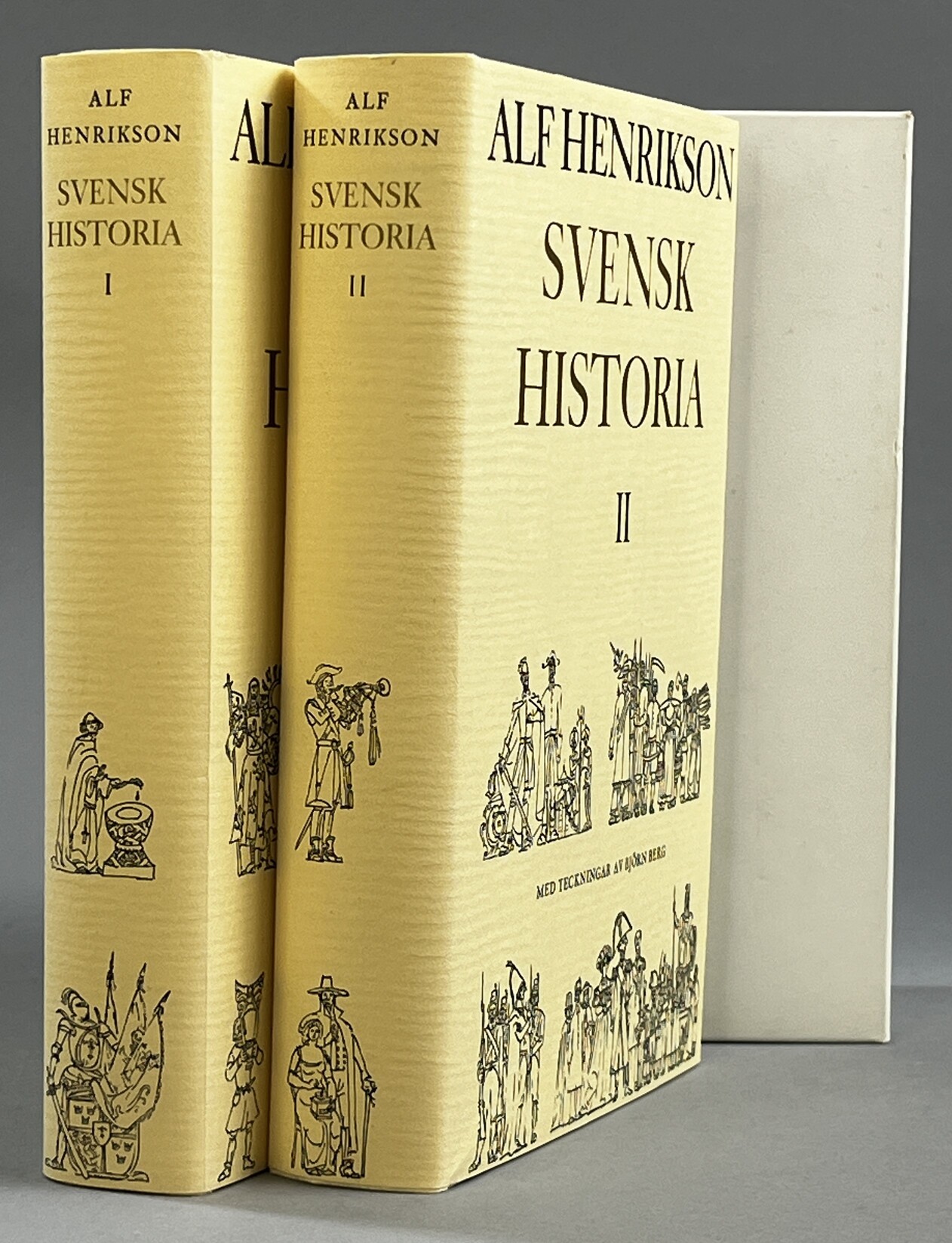 Svensk historia. I-II. Med teckningar av Björn Berg. [Utg. av] Bonniers.